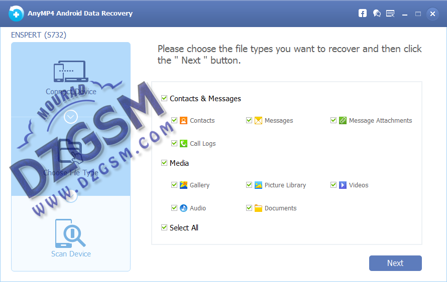 AnyMP4 Android Data Recovery 2.1.20 download the new for windows